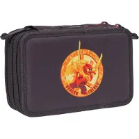 LEGO NINJAGO Dragon Energy Dreifach-Federmäppchen Gefüllt, Schwarz
