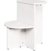 vidaXL Couchtisch Weiß 50 x 40 x 50 cm Massivholz Kiefer