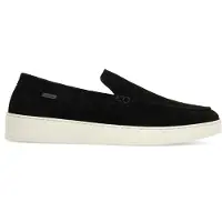 Manfield Schwarze Veloursleder-Loafer | Größe 47