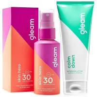 Gleam Milky Sunscreen Spray SPF 30 & Aftersun - 2X100ml