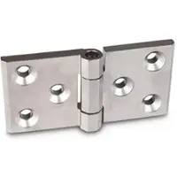 Ganter Schwerlastscharniere, Edelstahl, horizontal verlängert (237.3-NI-120-60-A-GS)