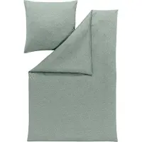 Estella Atelier Mako-Interlock-Jersey TAKOMA Kissenbezug einzeln Farbe mint Größe 40x80 cm