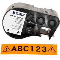 Brady M4C-1000-595-OR-BK, Vinyl, Schwarz auf Orange, 25.40 mm x 7.62 m, permanent, Endlos