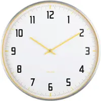 Karlsson - Wanduhr Sporty - Gelb - Ø40cm