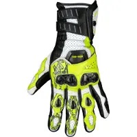 IXS RS-200 3.0 Weiß Schwarz Gelb Handschuhe Größe M