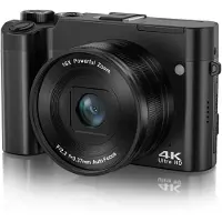 INF 4K-Doppelobjektivkamera mit Touchscreen und 32 GB-Speicherkarte