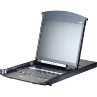 Aten KL1116VN FR Cat.5 KVM over IP Switch 16-Port, 19"-LCD, Dual-Rail, FR-Layout