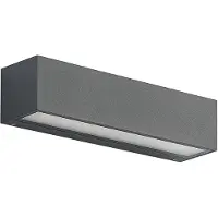 Arcchio LED Aussenwandleuchte Lengo , schwarz, Aluminium, Modern, LED Wandleuchte außen