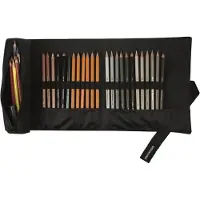 Koh i noor Koh-I-Noor DJTB-24 Etui Weiches Federmäppchen Stoff Schwarz