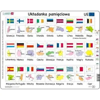Larsen Ukadanka Unia Europejska - Flagi, stolice