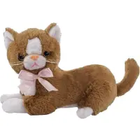 Beppe Braune Flico-Katze mit Schleife – Plüschtier, 34 cm