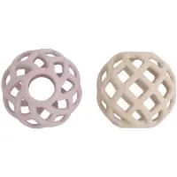 Babys Only Baby-Greifball Alt Rosa/Warm Linen - 2-pack