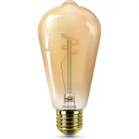 Philips Filament-Lampe Bernstein 25W ST64 E27, 3,1 W, 25 W, E27, 270 lm, 15000 h, Flame