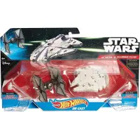 Hot Wheels Star Wars: The Force Awakens First Order TIE Fighter vs. Millennium Falcon 2er-Pack