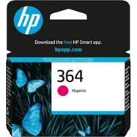 HP 364 Magenta Original Druckerpatrone, Standardertrag, Magenta, Tinte auf Farbstoffbasis, 1 Stück(e), 300 Seiten