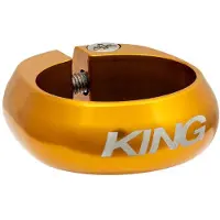 Chris King Sattelklemme, 31.8mm, two tone black/gold