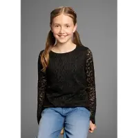Kidsworld Langarmshirt "Spizten-Shirt" Für jeden Anlass, Shirt mit Spitze