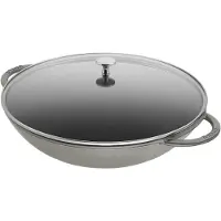 Staub Wok, Rund, Wok-/Bratpfanne, Grau, 5,7 l, 1 Person(en), 6,1 kg