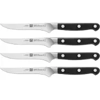 Zwilling Pro, Messer-Set, Edelstahl, Kunststoff, Schwarz, 4 Stück(e)