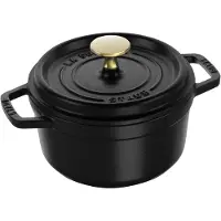 Staub Cocotte, Einzelpfanne, Schwarz, 1,4 l, 1 Stück(e), 16 cm, 2,4 kg