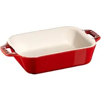 Staub Auflaufform Ceramic by Cherry Red 14 x 11 cm