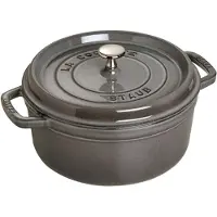 Staub Cocotte, Grau, Eisenguss, 18 cm, 2,7 kg