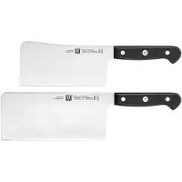 Zwilling Gourmet Messerset, 2-teilig, chinesisches Kochmesser und Hackmesser