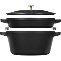 Staub La Cocotte Kochtopf-Set, 2-teilig, schwarz