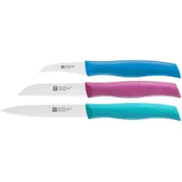 Zwilling 38099-004-0, Messer-Set, Edelstahl, Kunststoff, Silber, Mehrfarbig, Ergonomisch