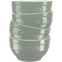 Staub Servier 4er-set Schalen Eukalyptus 14 Cm
