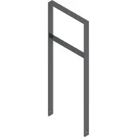 SCHAKE Flachstahlbügel 50x12mm, Breite: 450mm Gesamthöhe:1200 mm + Querholm, beschichtet