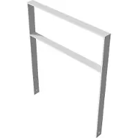 SCHAKE Flachstahlbügel 80x12mm, Breite: 1000mm Gesamthöhe: 1200 mm + Querholm feuerverzinkt