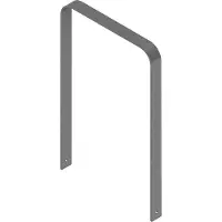 SCHAKE Flachstahlbügel 80x12mm, in gebogener Ausführung Breite: 750mm Gesamthöhe:1200 mm ohne Querholm feuerverzinkt