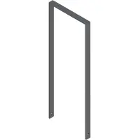 SCHAKE Flachstahlbügel 50x12mm, Breite: 450mm Gesamthöhe:1200 mm ohne Querholm, beschichtet