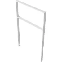 SCHAKE Flachstahlbügel 50x12mm, Breite: 450mm Gesamthöhe:1200 mm + Querholm feuerverzinkt