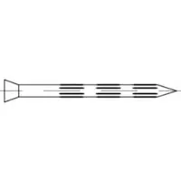 Industrial Quality Supplies ART 89805 Stahlrillennägel Stahl 4,5 x 60 galv. verzinkt gal Zn FS 50 Stk