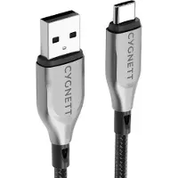 Cygnett , USB-C / USB-A Armoured 60W Kabel 2m, Schwarz