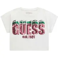 GUESS T-Shirt J5RI10 K8HM4 Weiß Regular Fit