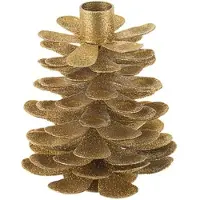 Bizzotto Weihnachtsdekorationen P.CANDELA 1P PINEAL ORO H14 herren