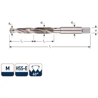 Rotec 355.0800 HSSE-Kombi-Bohrer Metrisch M 8 x 1,25