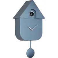 Karlsson - Kuckucksuhr Modern Cuckoo Metallic - Blau - 21.5x8.5x41cm