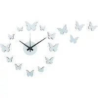 Karlsson - Wanduhr Diy Butterfly - Blau - Ø35cm