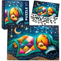 Roter Käfer Schlafender Teddybär Puzzle Niedliches Puzzle-Set 260 Teile