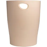 Exacompta Papierkorb 45331D, ECOBIN Skandi, nude, rund, aus Kunststoff, 15 Liter
