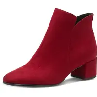 Tamaris Damen Stiefelette Reißverschluss mit optimalen Komfort 1-25354-43, Größe:37 EU, Farbe:Rot