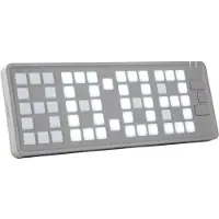 Karlsson - Wecker Keyboard - Grau - 23x1.5x8.3cm