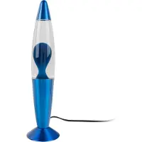 Leitmotiv - Tischleuchte Funky Rocket Lava - Blau - Ø8.6x35.5cm Tischlampe - Nachttischlampe, Wohnzimmer, Schlafzimmer