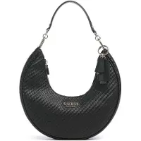 GUESS Damen Umhängetaschen Mirema Hobo Shoulder Bag - Zwart - Größe ONESIZE