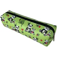 Bee-bee Rechteckiges Federmäppchen mit Pandas und kleinen Pandas –
