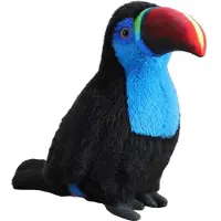Leantoys Plüsch Tukan Vogel Kuscheltier Maskottchen Schmusetier Blau 40cm